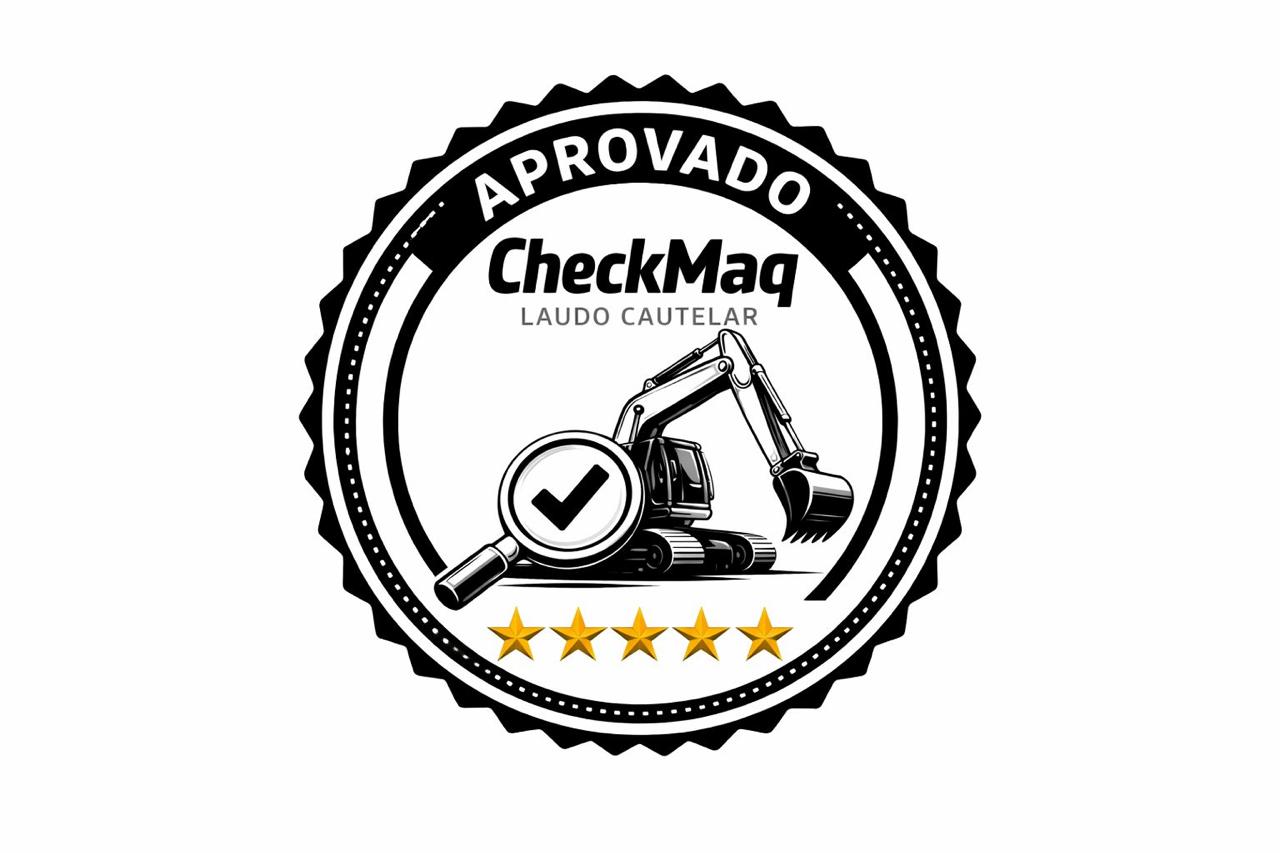 Selo CheckMaq Aprovado — venda de máquinas pesadas com laudo cautelar Brasil